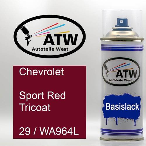 Chevrolet, Sport Red Tricoat, 29 / WA964L: 400ml Sprühdose, von ATW Autoteile West.